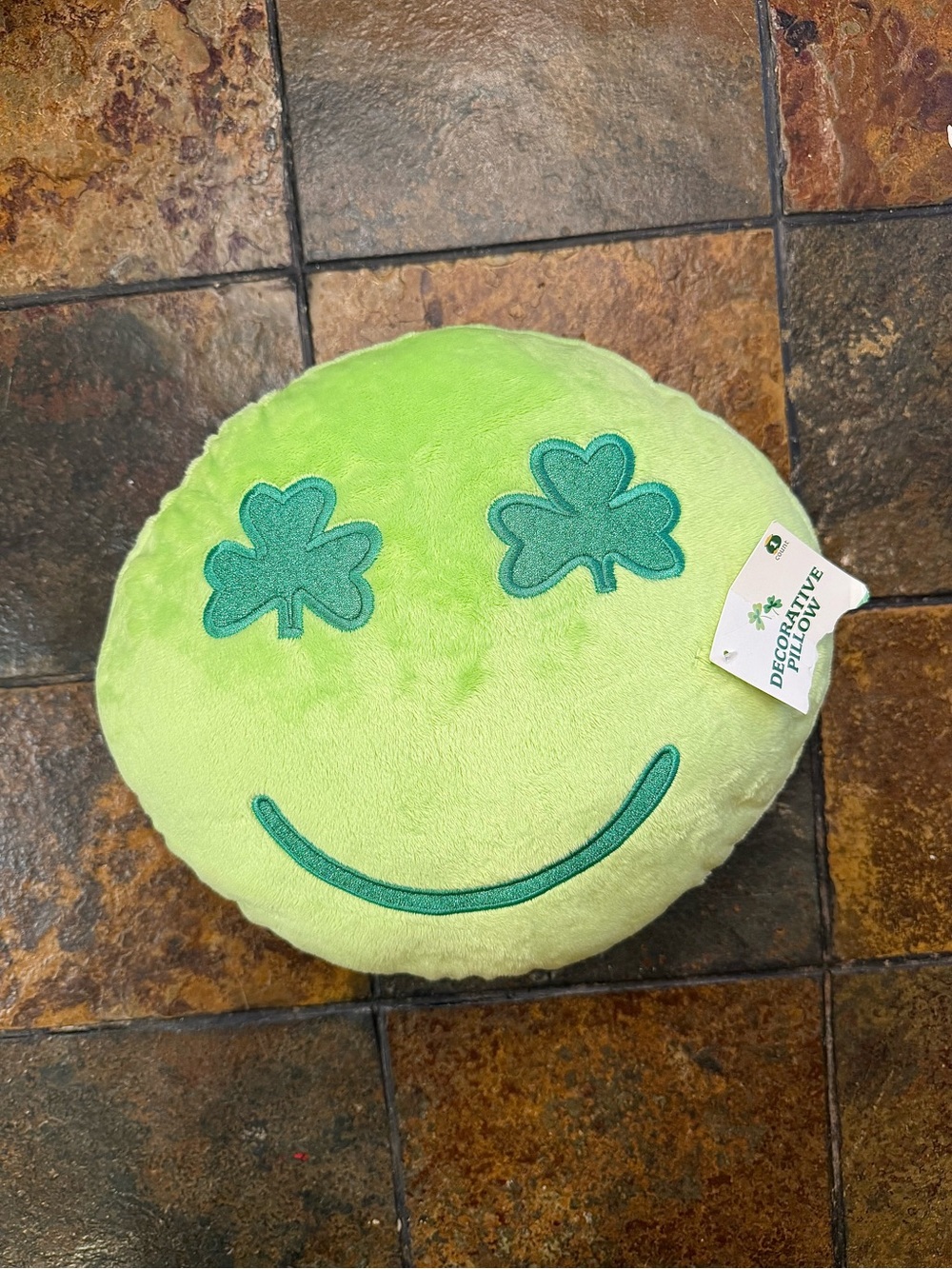 Target Green Plush Shamrock Pillow